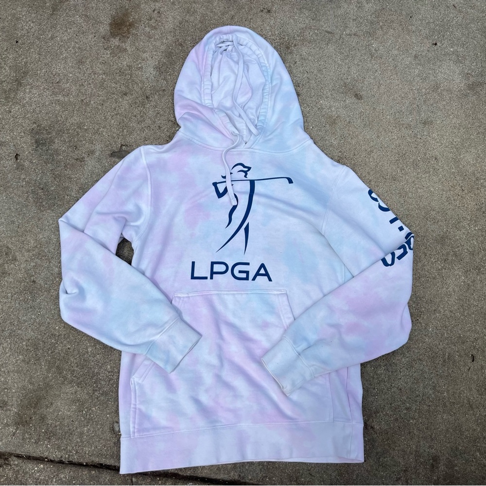 LPGA Tie-Dye Ouray Hoodie Lavender and White Sportswear designed by Michelle Wie